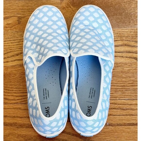 TOMS Women's Heritage Canvas Clemente Slip-On Topanga Collection Shoes sz(10) - Picture 7 of 11